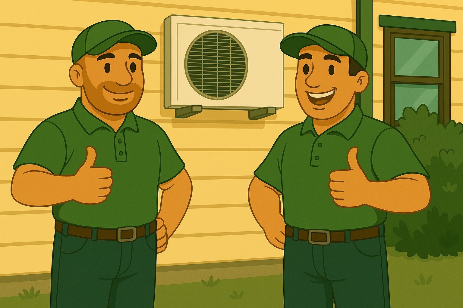 Geplaatste airco aan de muur van een woning door Groene Kracht Installaties