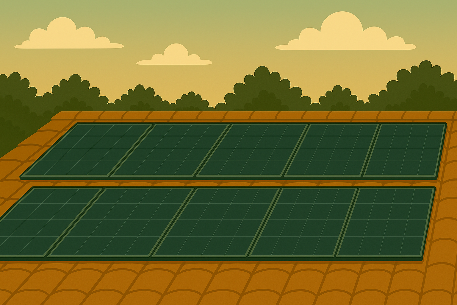 Zonnepanelen op het dak van een woning geïnstalleerd door Groene Kracht Installaties